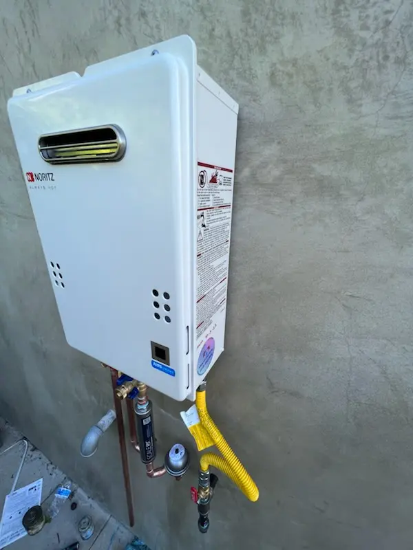 Tankless water heater installation for Reeves Crossing homes