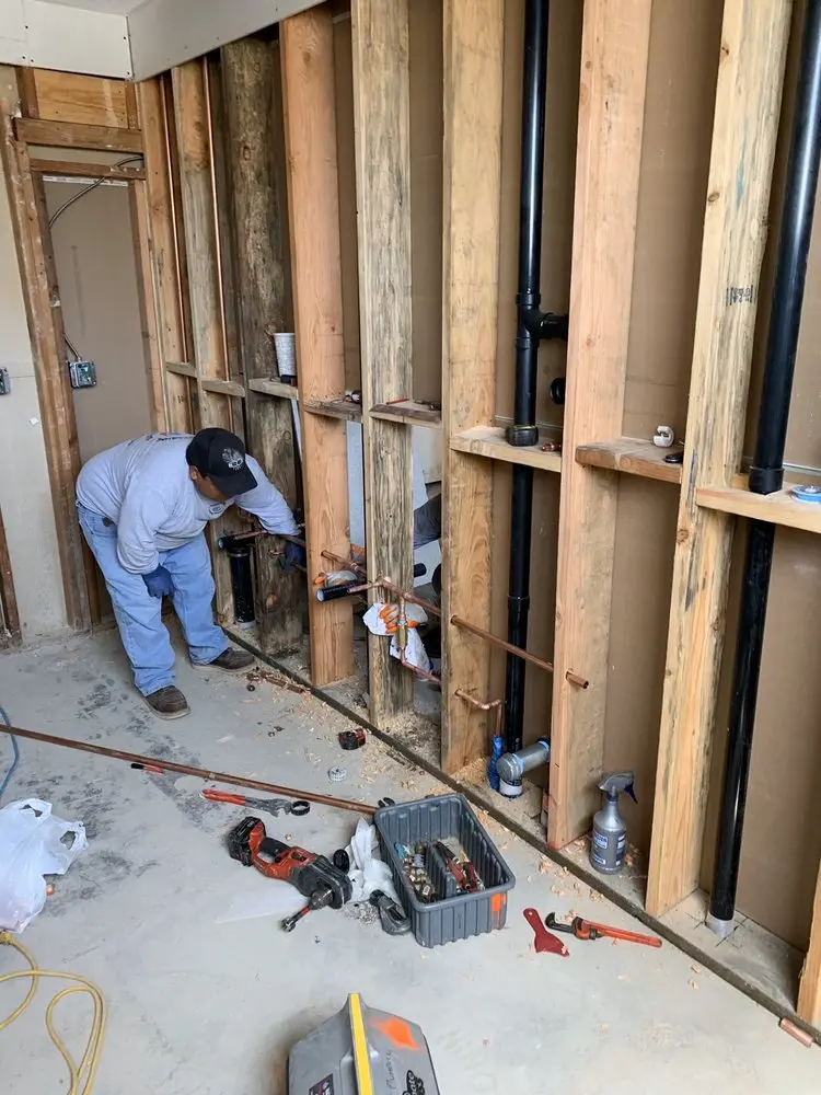 Commercial rough-in plumbing for Water Heater Replacement in Reeves Crossing